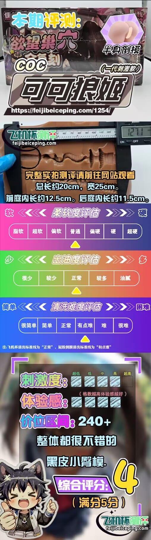COC可可狼姬飞机杯测评