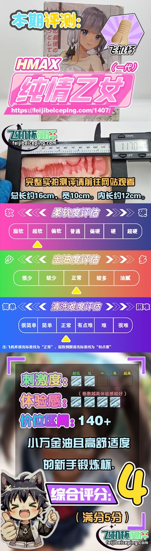 HMAX纯情乙女一代飞机杯测评